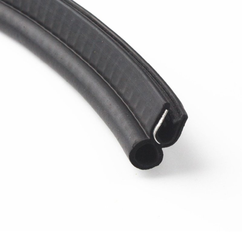 Custom Edge Trim Steel Seal Strip Car Door Rubber Seal Strip Automotive Weather Stripping for Boats, Automobile, RVs, Trucks