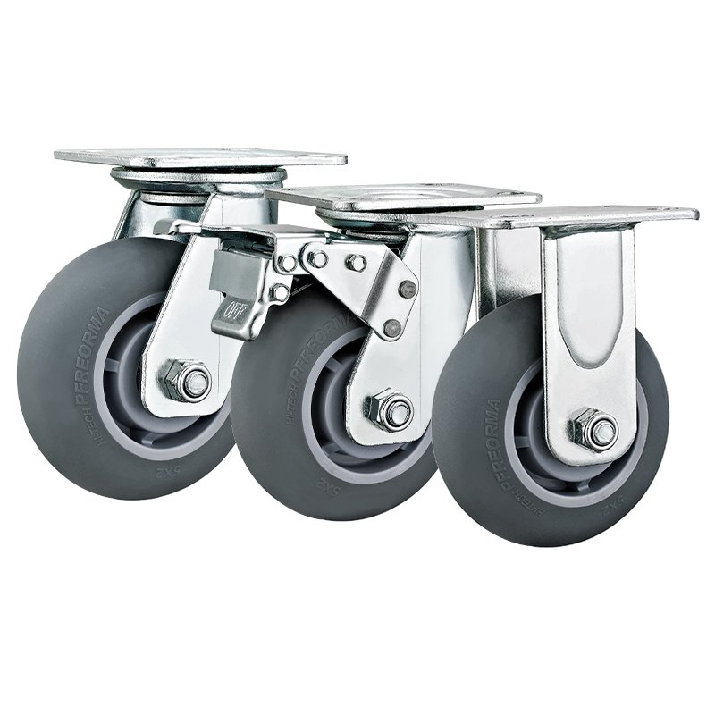 4"5"6"8" Heavy Duty Castors Industrial Trolley TPR/Rubber Wheel Casters