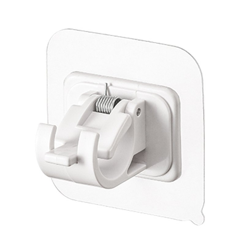 Curtain Accessories ABS Plastic No Drill Curtain Rod Brackets Face Wall Crossbar Hook Self Adhesive Curtain Rod Holders