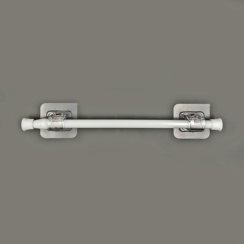 Curtain Accessories ABS Plastic No Drill Curtain Rod Brackets Face Wall Crossbar Hook Self Adhesive Curtain Rod Holders