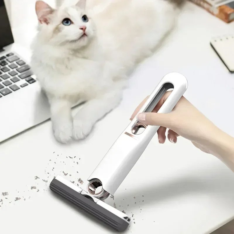 Mini Squeeze Mop Home Kitchen Car Cleaning Mop Desk Cleaner Glass Sponge Cleaning Mop Household Cleaning Tools