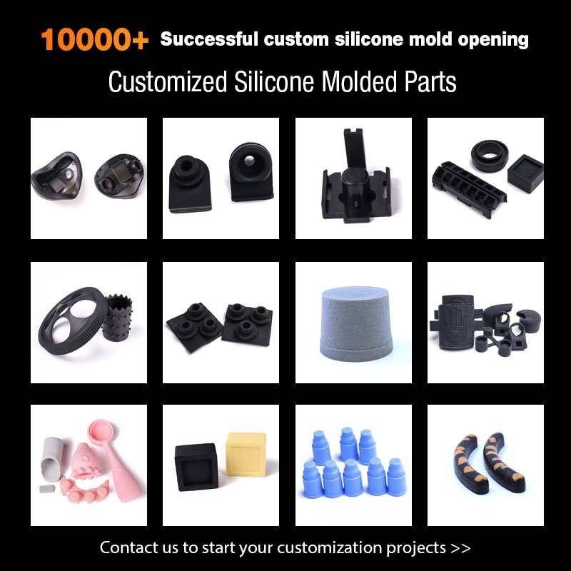 Factory Direct Custom Silicone Parts Product Medical Food Grade Molded Silicone Rubber Parts