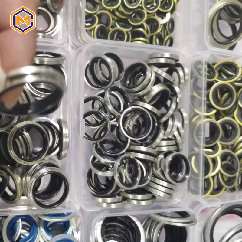 Hot Sale Bonded Washer 1/4'', BSP washer with rubber for hydraulic Bonded Seal Washer