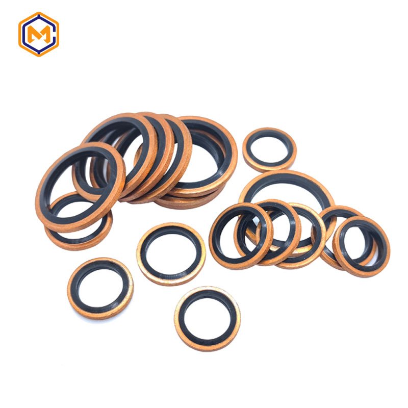 Hot Sale Bonded Washer 1/4'', BSP washer with rubber for hydraulic Bonded Seal Washer
