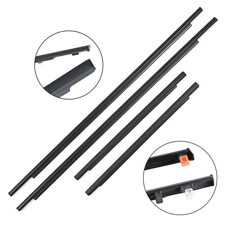 Car Auto Door Window Outer Belt Rubber Weatherstrip Weather Strip Belt Molding For Toyota FJ Cruiser 2007 2008-2012 2013 2014
