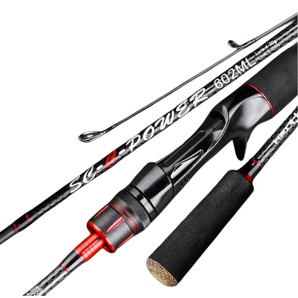 High Quality Saltwater Fishing Rod ML Carbon Fiber Spinning Pole Bait Casting Fishing Rods Pesca