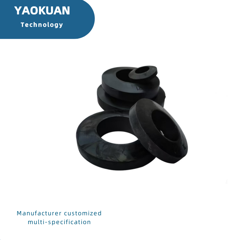Black Rubber High Quality Impact Rubber Ring For Belt Conveyor Roller