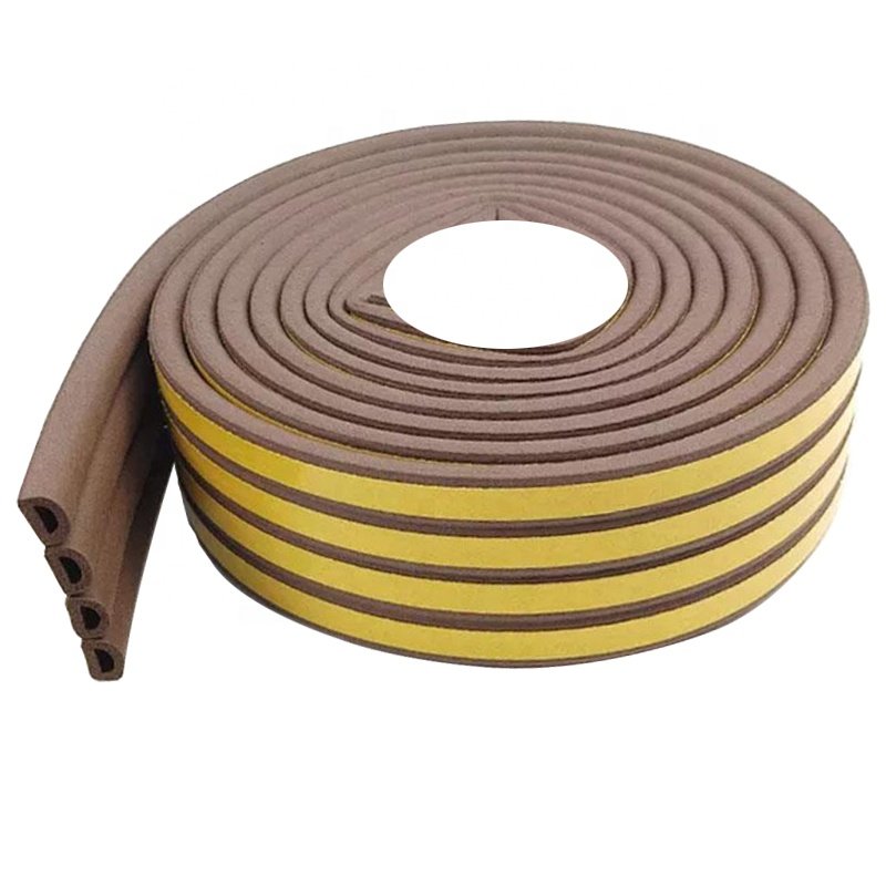 Door Window Gasket Soundproof Seal Strip Self-Adhesive Rubber Foam Weatherstrip Windows Sealed