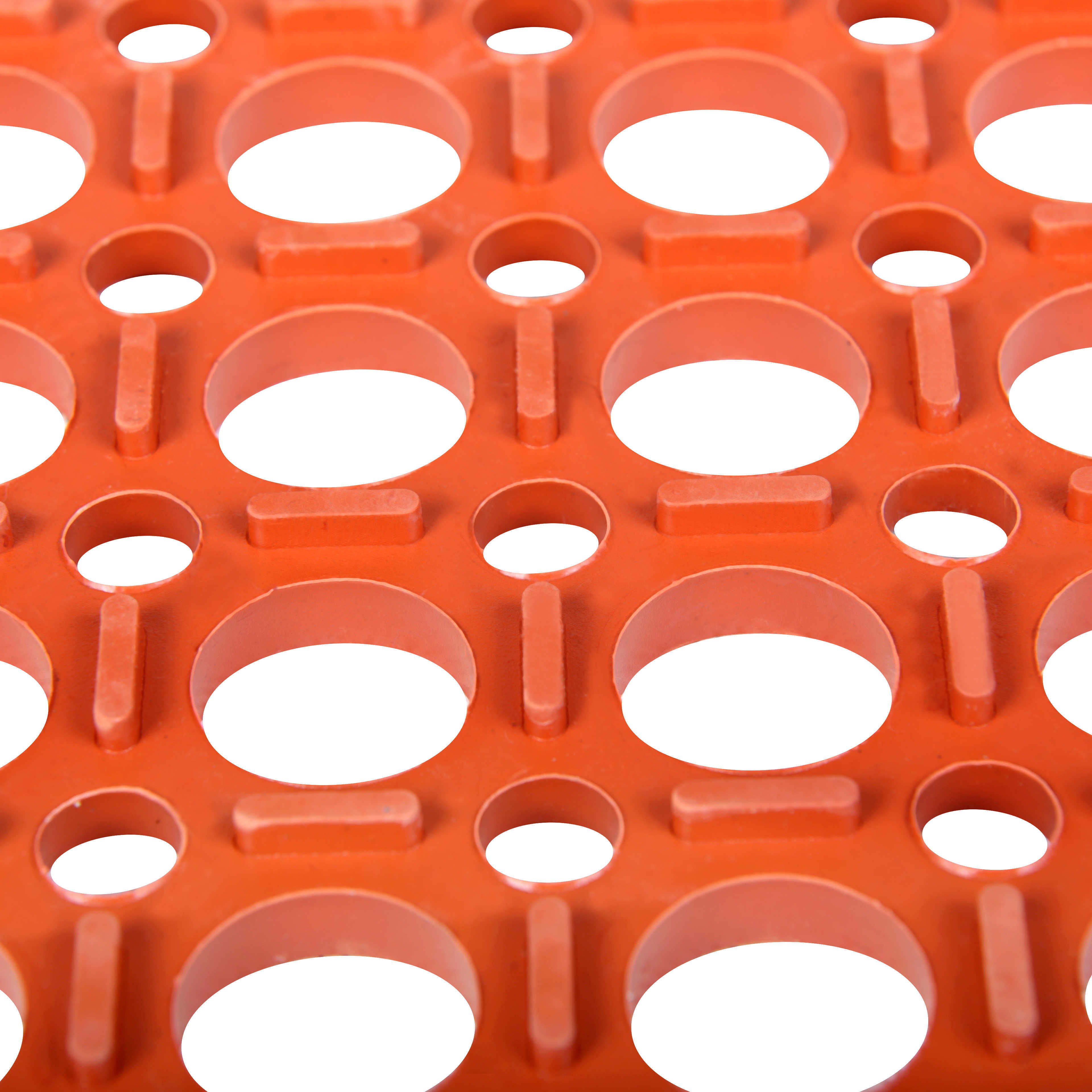 High quality commercial entrance anti slip perforated moulded rubber flooring mats with holes floor matting