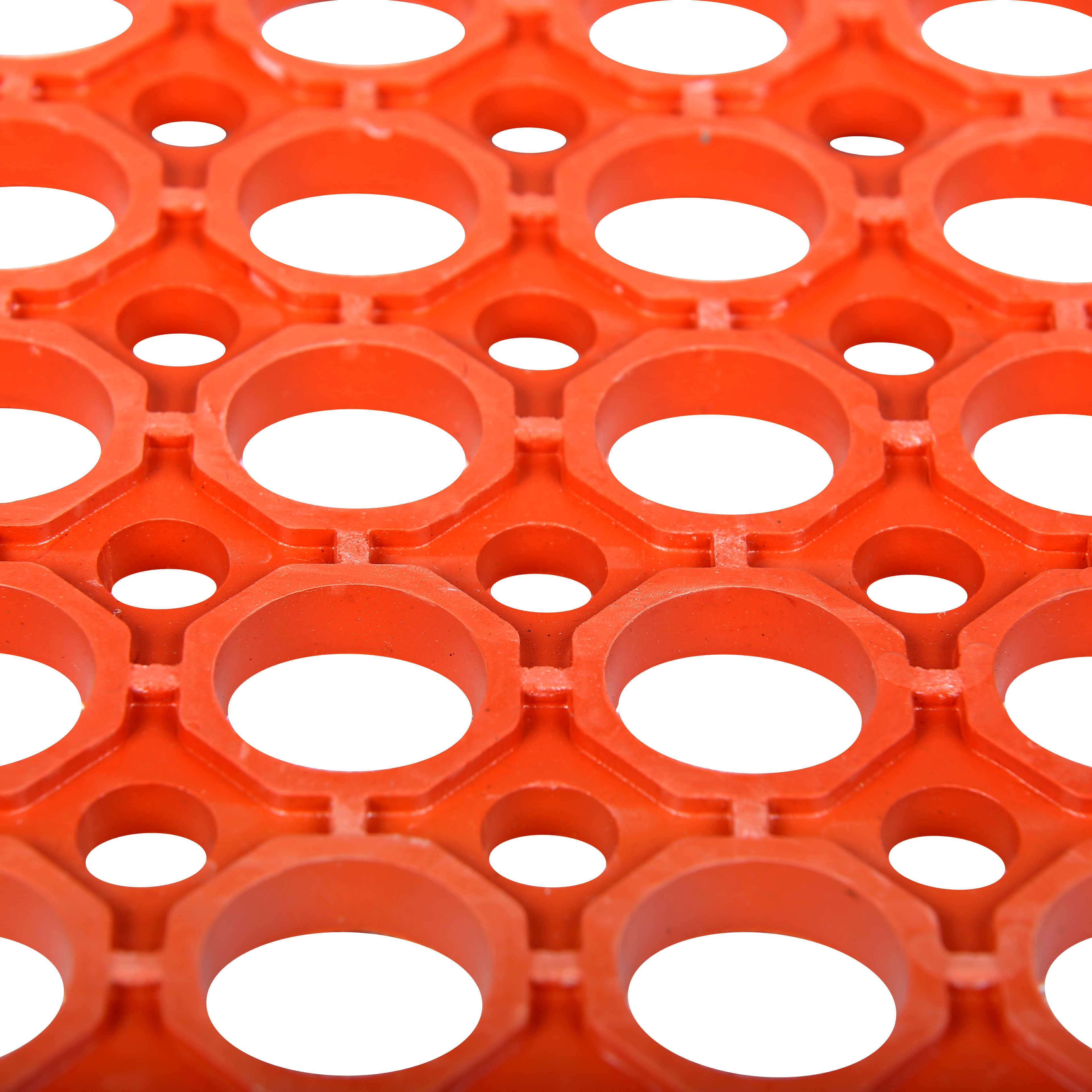 High quality commercial entrance anti slip perforated moulded rubber flooring mats with holes floor matting