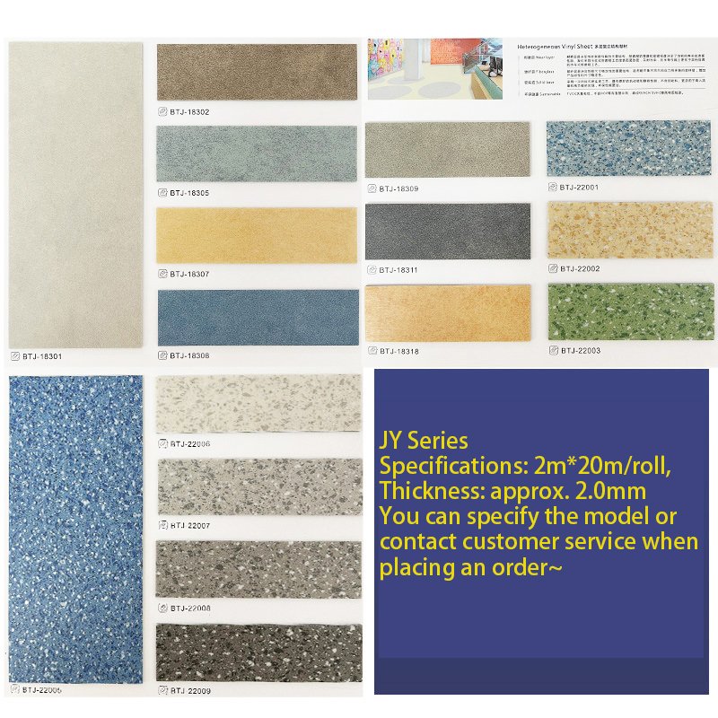 PVC Floor Commercial Hospital Flooring Vinyl Homogeneous Carpet Linoleum Grade Sheet Roll Heterogeneous Mat Rubber