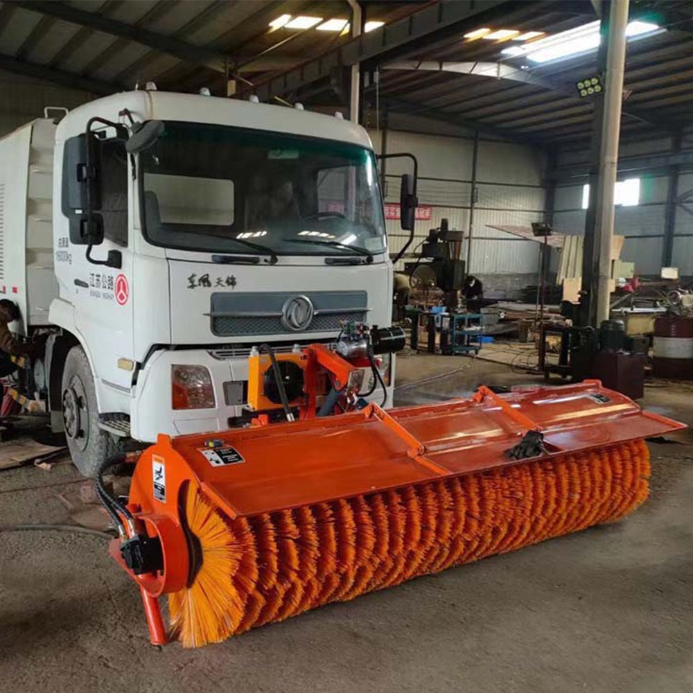 Snow Sweeper Multifunctional Gear Drive Snow Brush Engine Road Snow Cleaning Machine Angle Broom With Sweeper