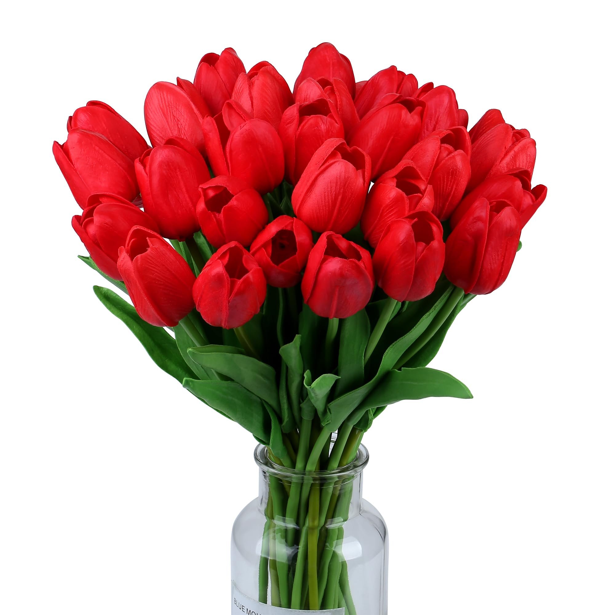 New Arrival tulips artificial real touch flower red tulip bouquet artificial soft rubber feel tulip