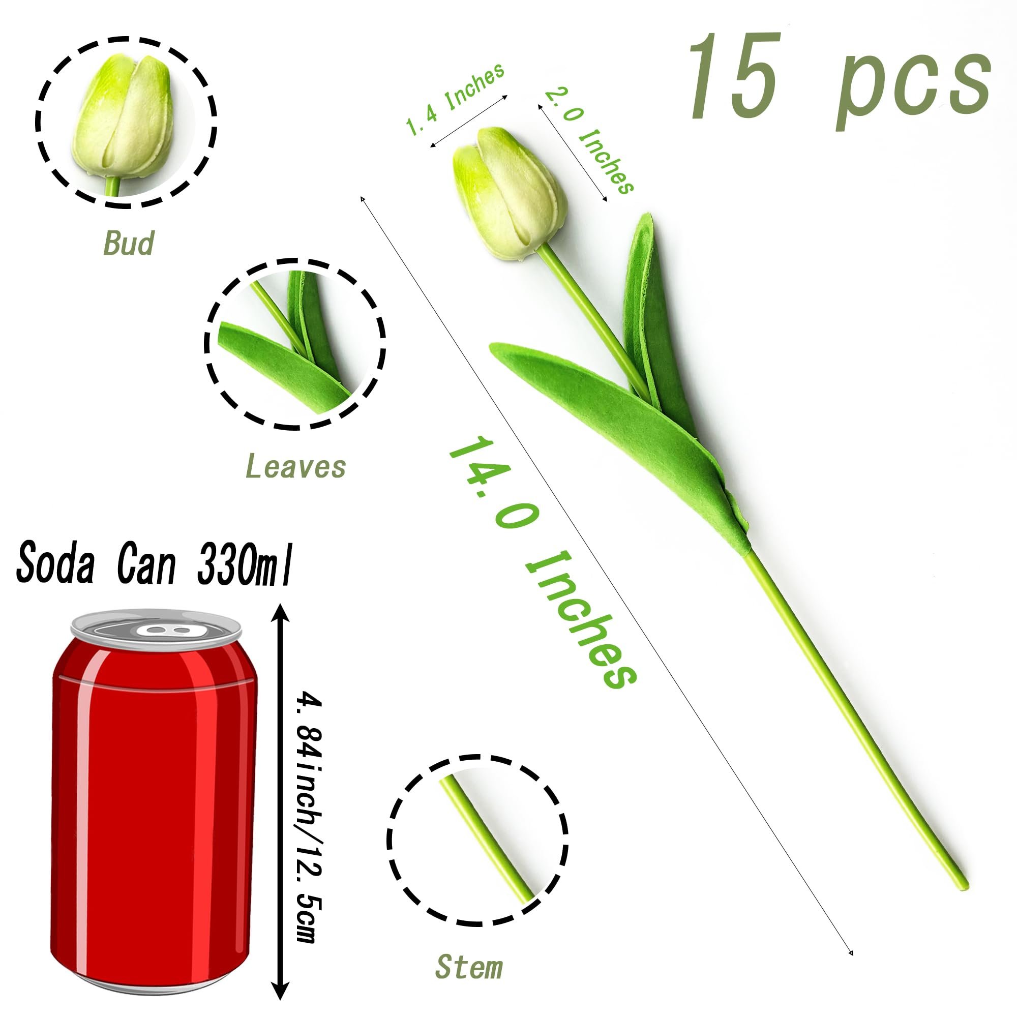 New Arrival tulips artificial real touch flower red tulip bouquet artificial soft rubber feel tulip