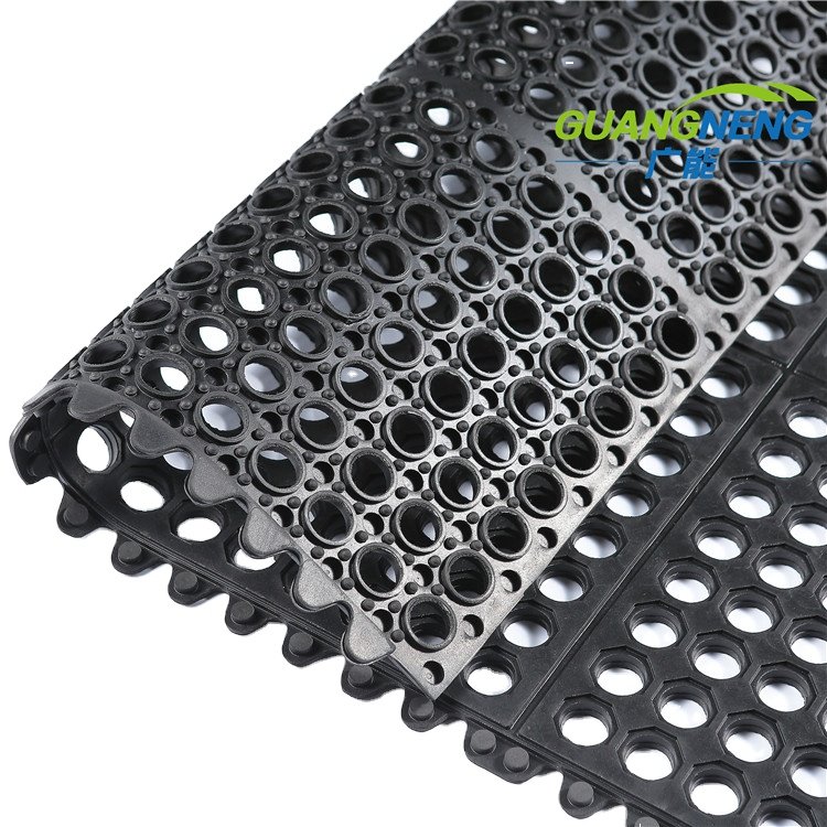 beautiful antifatigue Restaurant, Bar, Kitchen Drainage rubber mat Wash Area Rubber interlocking Mats
