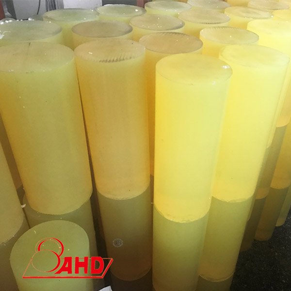 90A Red yellow natural Round polyurethane rubber bar pu plastic rod