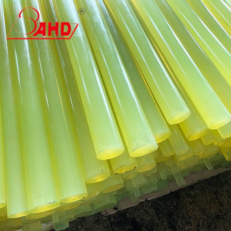 90A Red yellow natural Round polyurethane rubber bar pu plastic rod