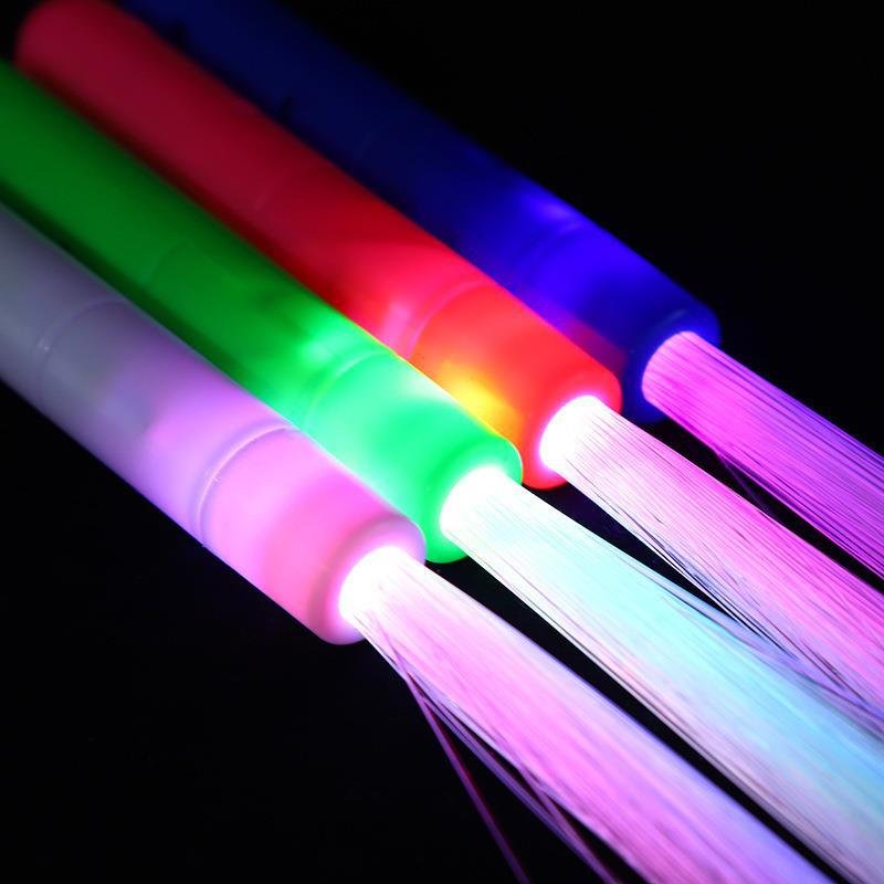 Wholesale New LED Glow Fiber Wand Stick Light up Wand Optic Wand Flashing Stick Flashing for Party Favors