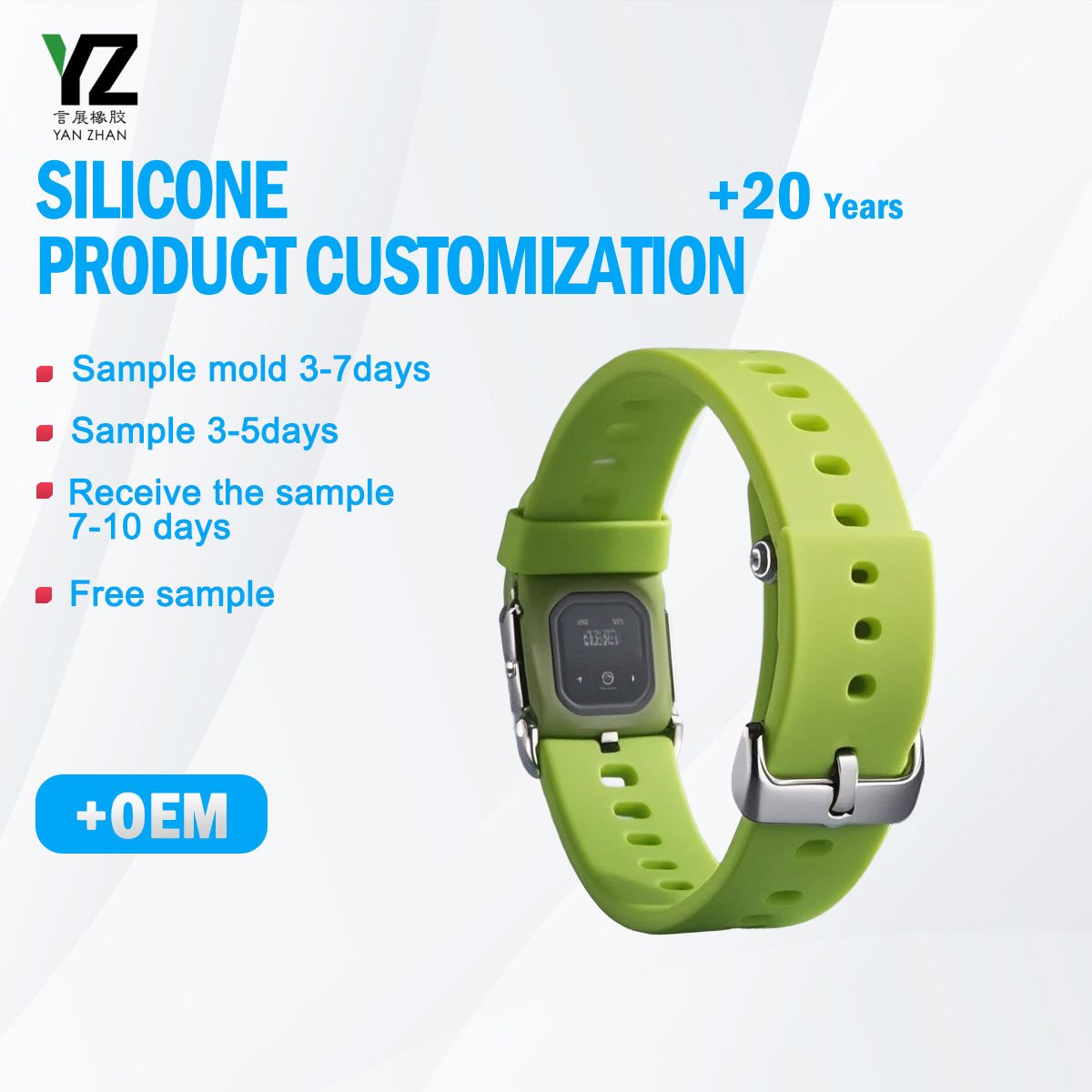 Silicone Watch Band Durable Rubber Product for Timepiece Accessories