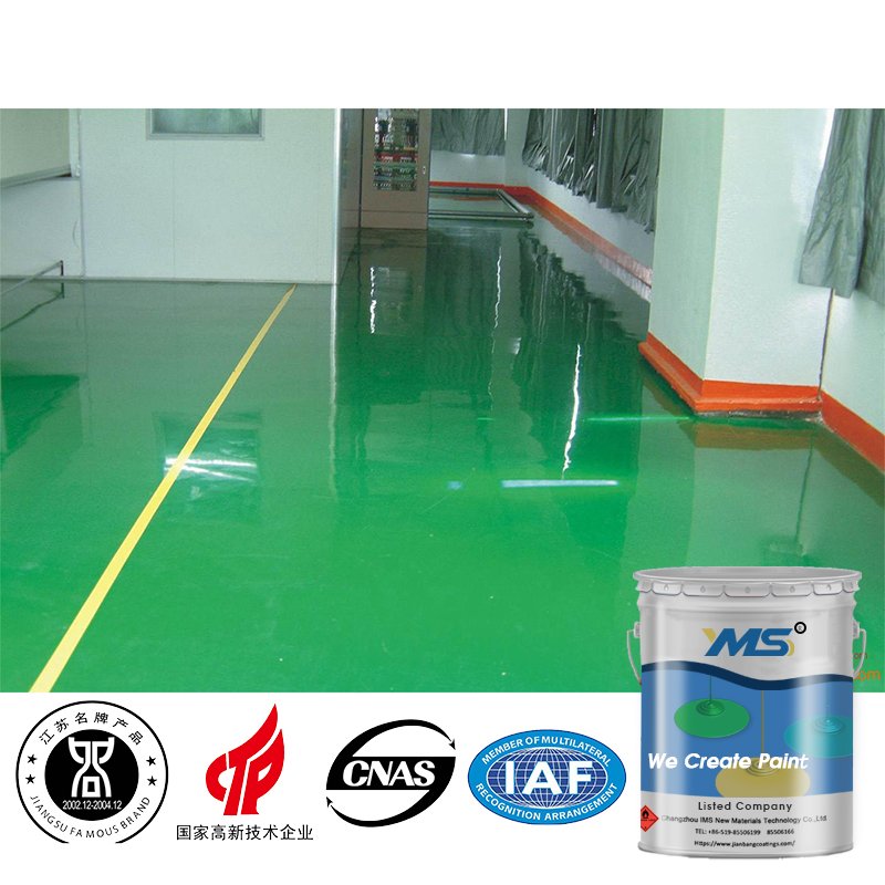 YMS Self-leveling Epoxy Floor Paint Spray Automotive 2k Car Paint 4:1 3kg 0.74m2/kg (1mm Dry Film Thickness) E-12 Epoxy Resin