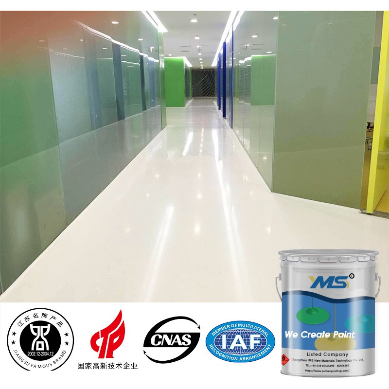 YMS Self-leveling Epoxy Floor Paint Spray Automotive 2k Car Paint 4:1 3kg 0.74m2/kg (1mm Dry Film Thickness) E-12 Epoxy Resin