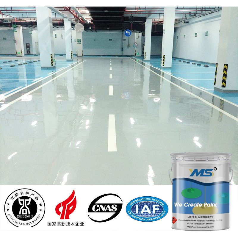 YMS Self-leveling Epoxy Floor Paint Spray Automotive 2k Car Paint 4:1 3kg 0.74m2/kg (1mm Dry Film Thickness) E-12 Epoxy Resin