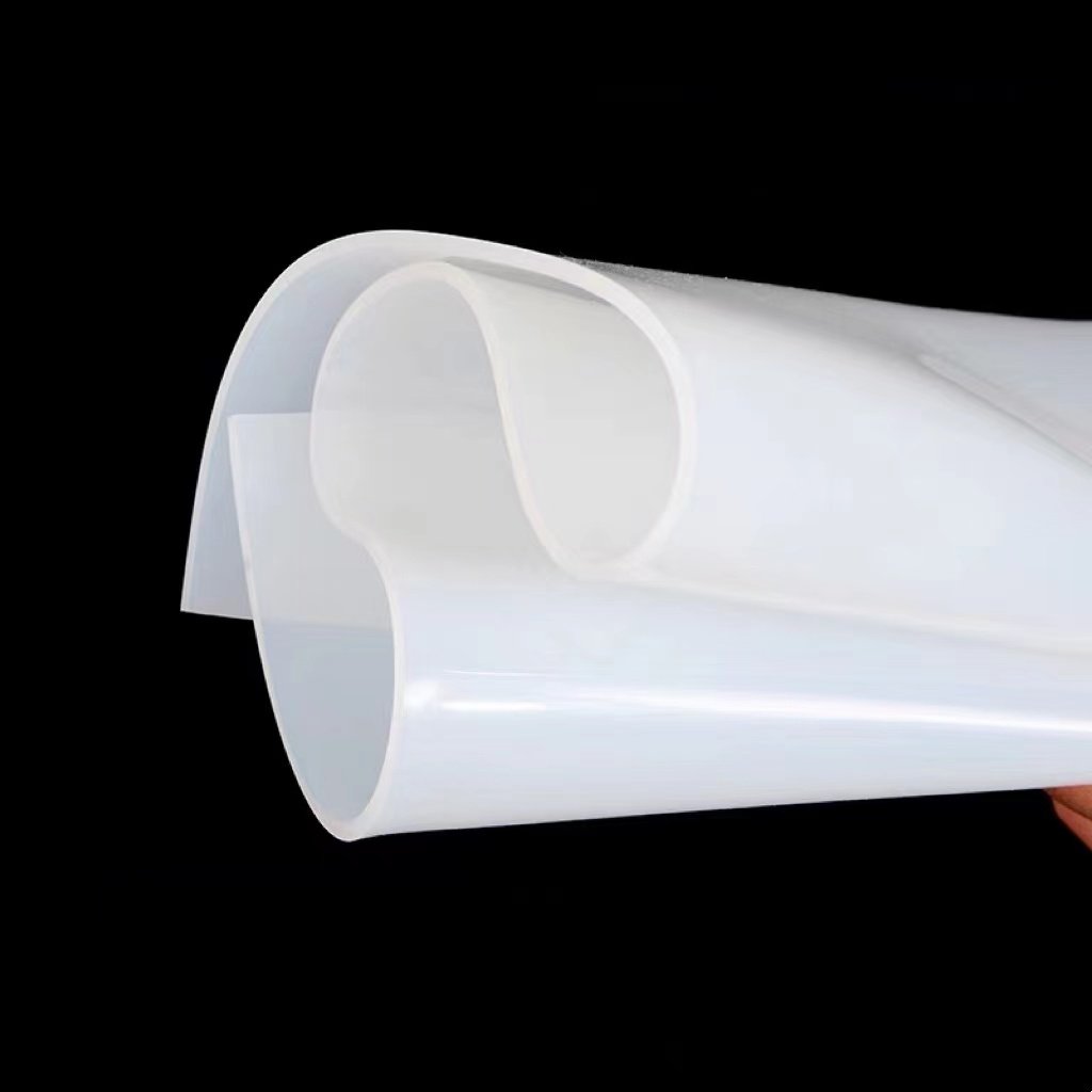 0.5mm-4mm soft touch transparent high tear heat resistant silicone rubber sheet foam rubber sheet