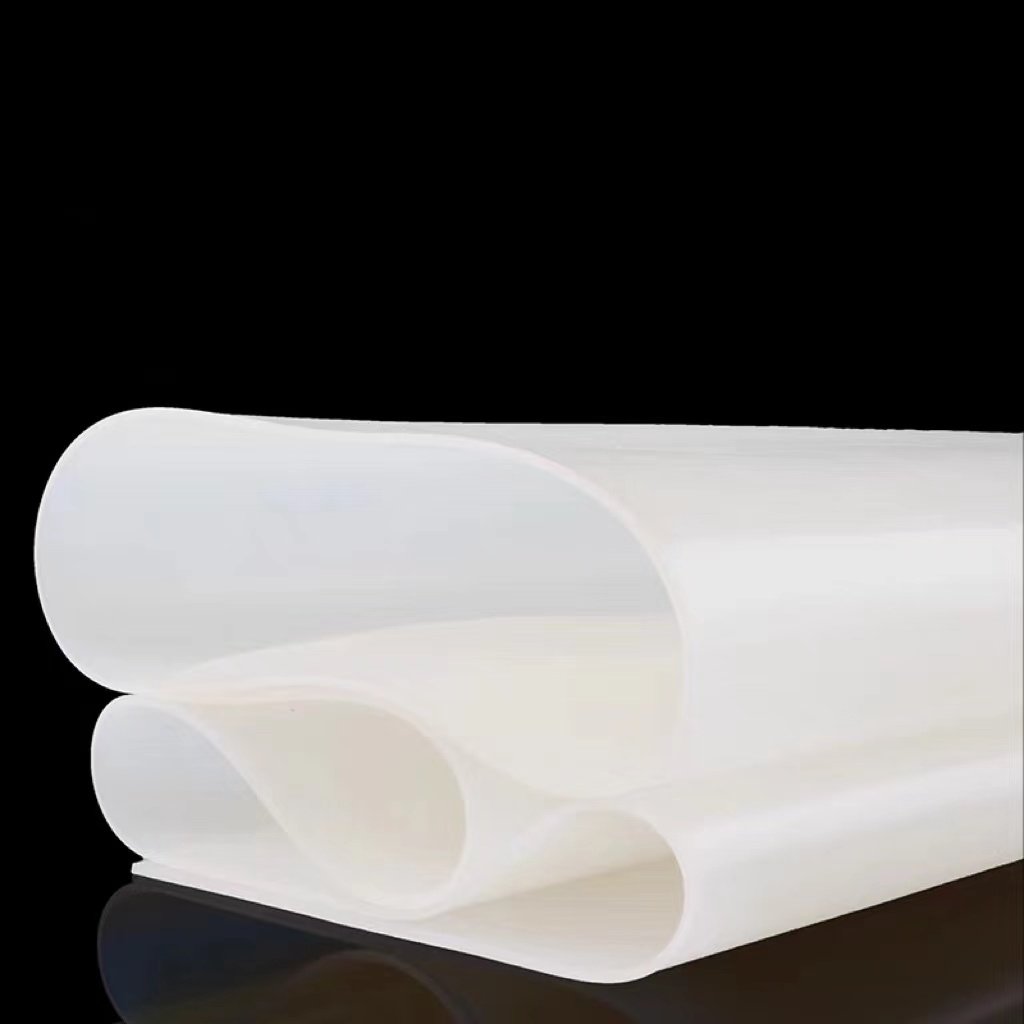 0.5mm-4mm soft touch transparent high tear heat resistant silicone rubber sheet foam rubber sheet