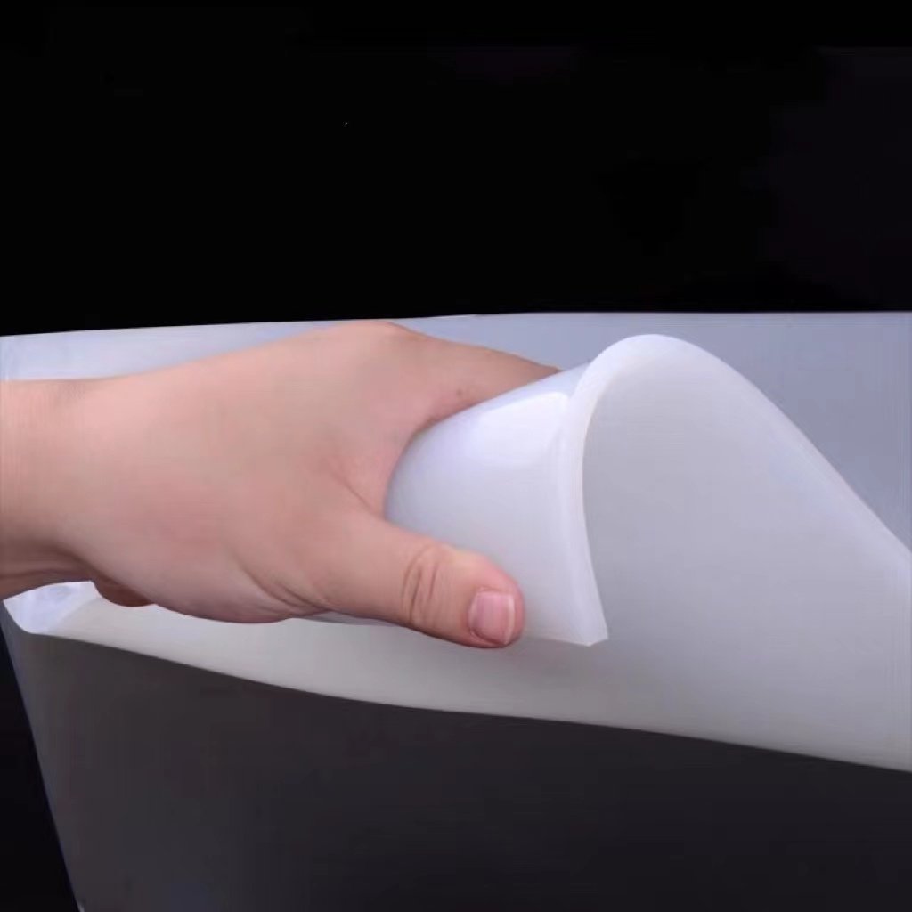0.5mm-4mm soft touch transparent high tear heat resistant silicone rubber sheet foam rubber sheet