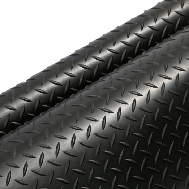 High quality willow leaf glue flooring garage floor mat black