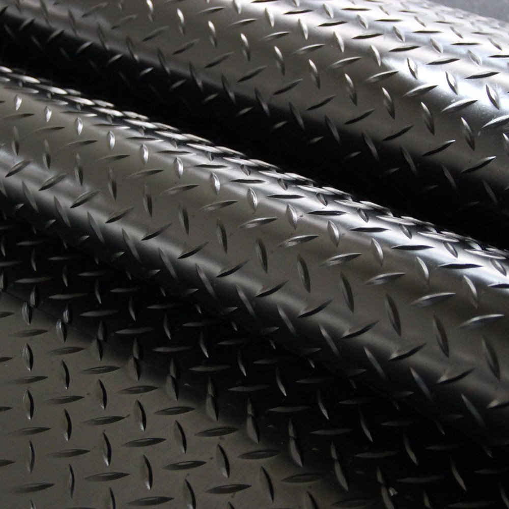High quality willow leaf glue flooring garage floor mat black