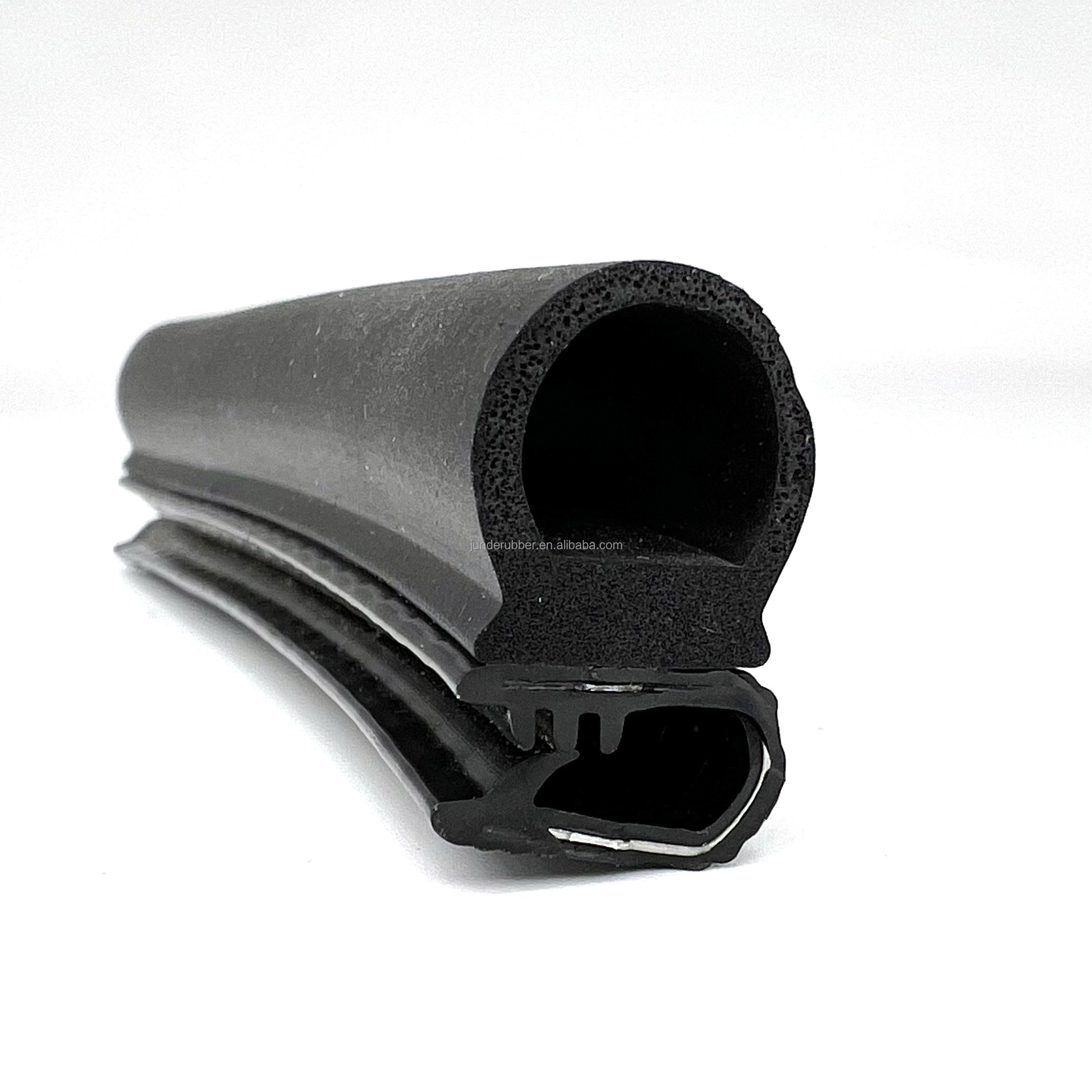 Custom Epdm Sheet Metal Durable Exchusion Rubber Pvc Protective Car Door U Type Shape Channel Edge Trim Sealing Strip