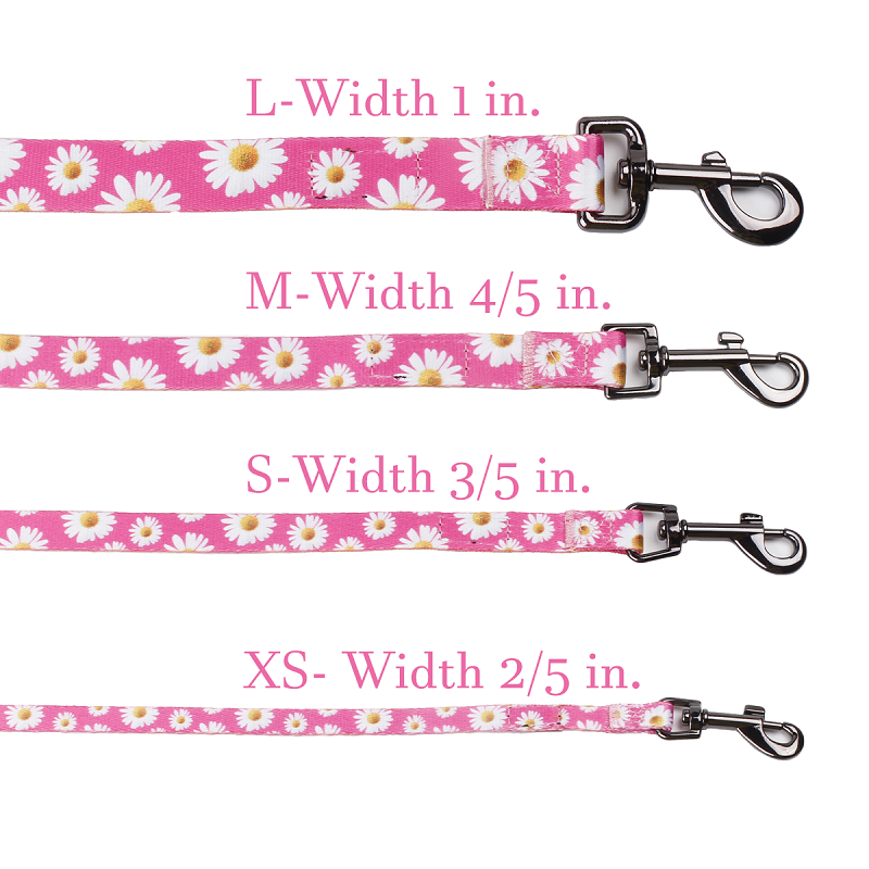 Sublimation print patterns dog collar set fashion animal pink flower soft custom pet dog cat collars & leashes & harnesses set