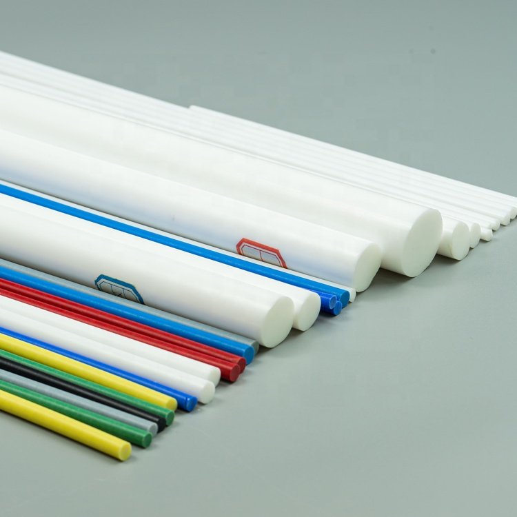 Extruded and molded te flon round bar Engineering Plastic White Color Bar Ptfe Rod