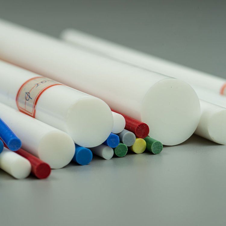 Extruded and molded te flon round bar Engineering Plastic White Color Bar Ptfe Rod