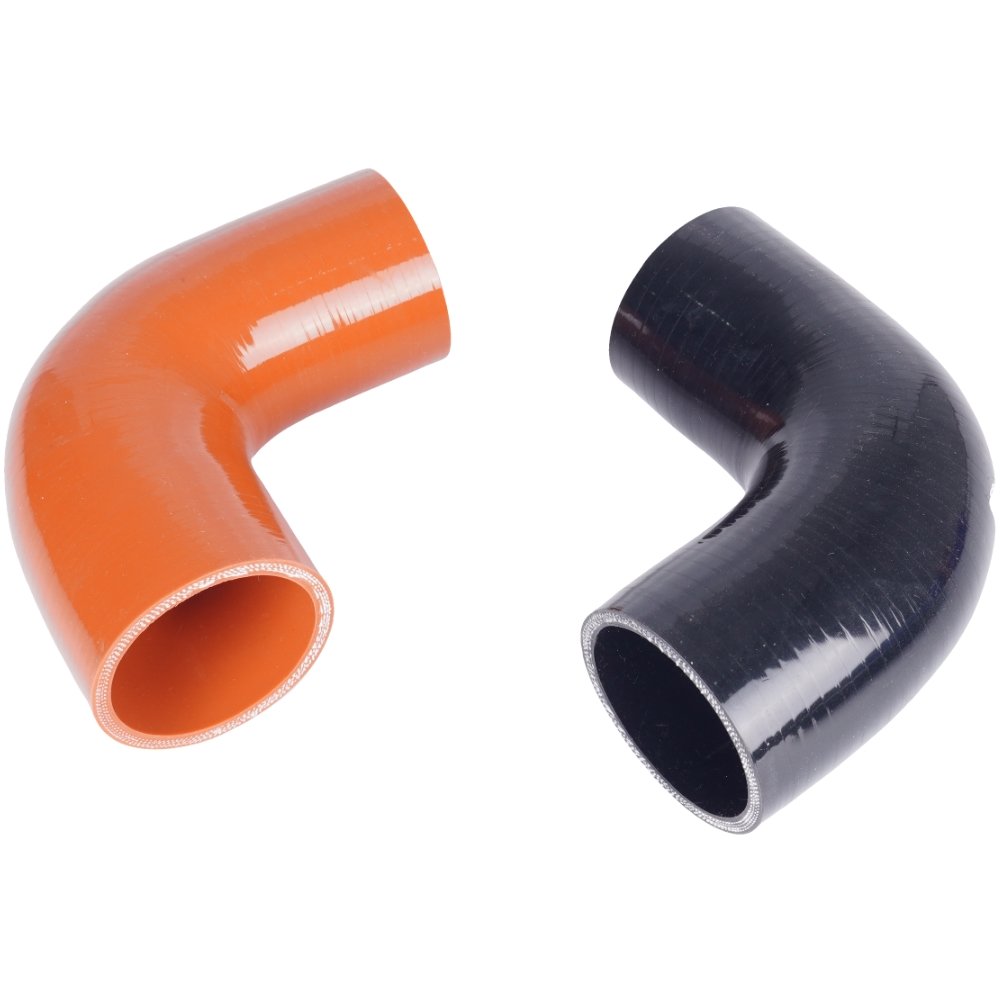 Polyester Reinforced 90 Degree Silicone Hose for High Strength Automotive Cooling