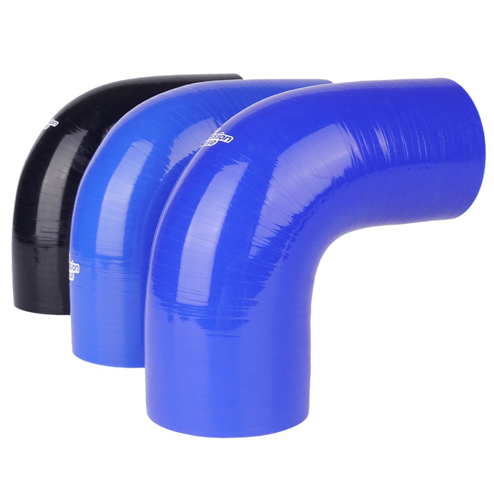Polyester Reinforced 90 Degree Silicone Hose for High Strength Automotive Cooling