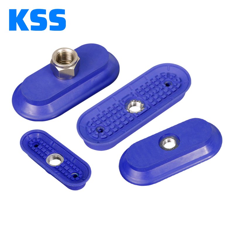 Trend 2024 Bellows Vacuum Suction Cups (Oval) SAOF-100*50 Vacuumsaugnapf Oval Silicone Suction Cup Vacuum Sucker suction cup