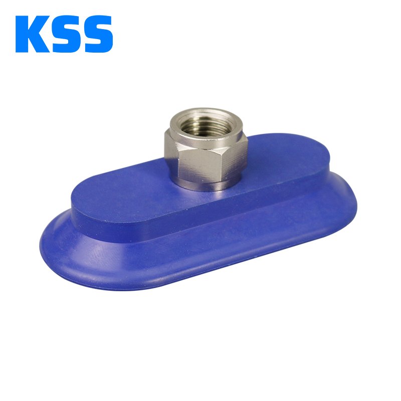 Trend 2024 Bellows Vacuum Suction Cups (Oval) SAOF-100*50 Vacuumsaugnapf Oval Silicone Suction Cup Vacuum Sucker suction cup