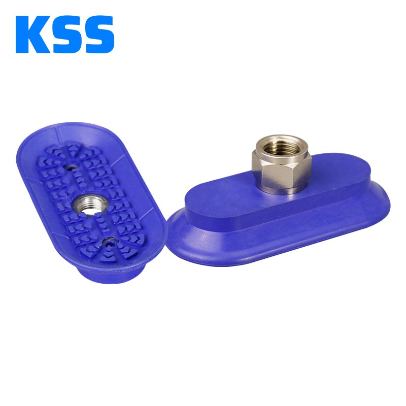 Trend 2024 Bellows Vacuum Suction Cups (Oval) SAOF-100*50 Vacuumsaugnapf Oval Silicone Suction Cup Vacuum Sucker suction cup