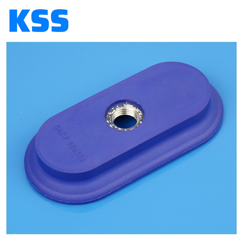 Trend 2024 Bellows Vacuum Suction Cups (Oval) SAOF-100*50 Vacuumsaugnapf Oval Silicone Suction Cup Vacuum Sucker suction cup