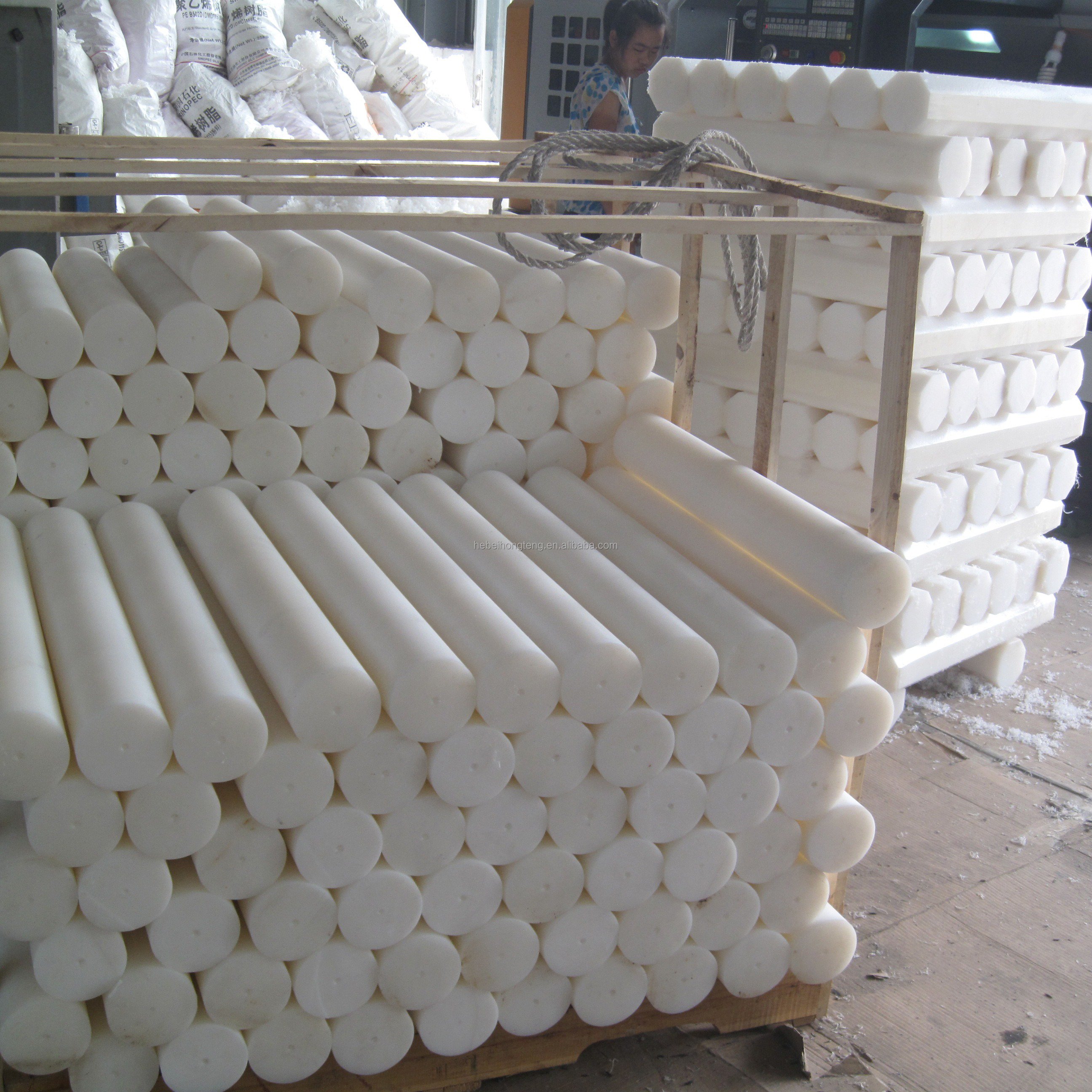 High temperature resistance material Customized plastic rod pe rod 2mm