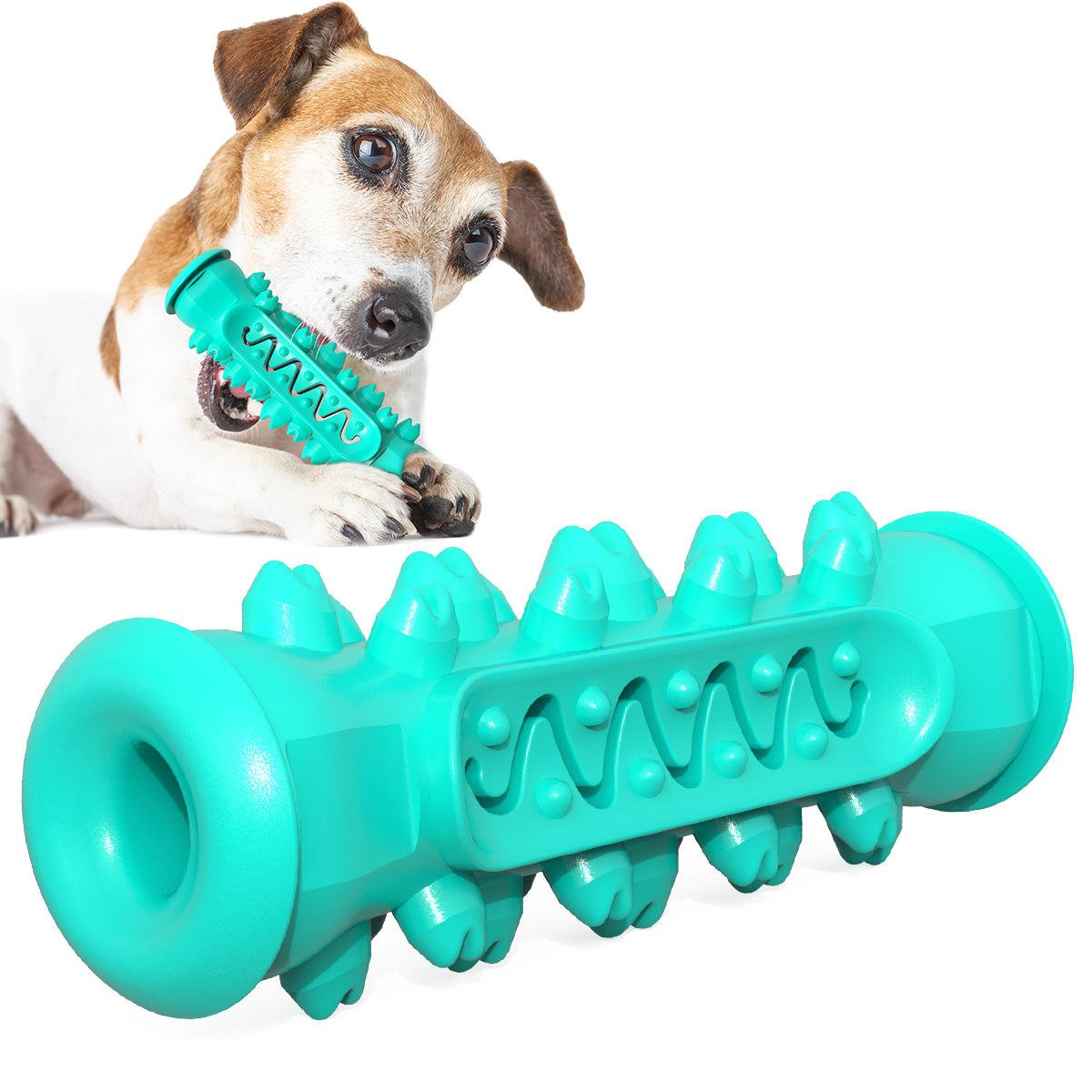 Durable Natural Rubber Teeth Cleaning Molar Rod Dog Toothbrush Chew Toy Toothbrush Dental Care Doggy Brushing Stick