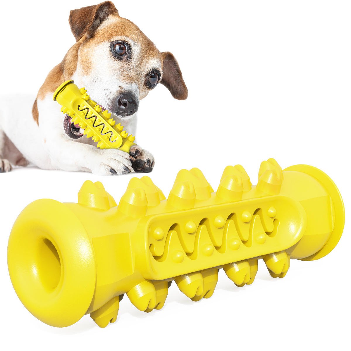 Durable Natural Rubber Teeth Cleaning Molar Rod Dog Toothbrush Chew Toy Toothbrush Dental Care Doggy Brushing Stick