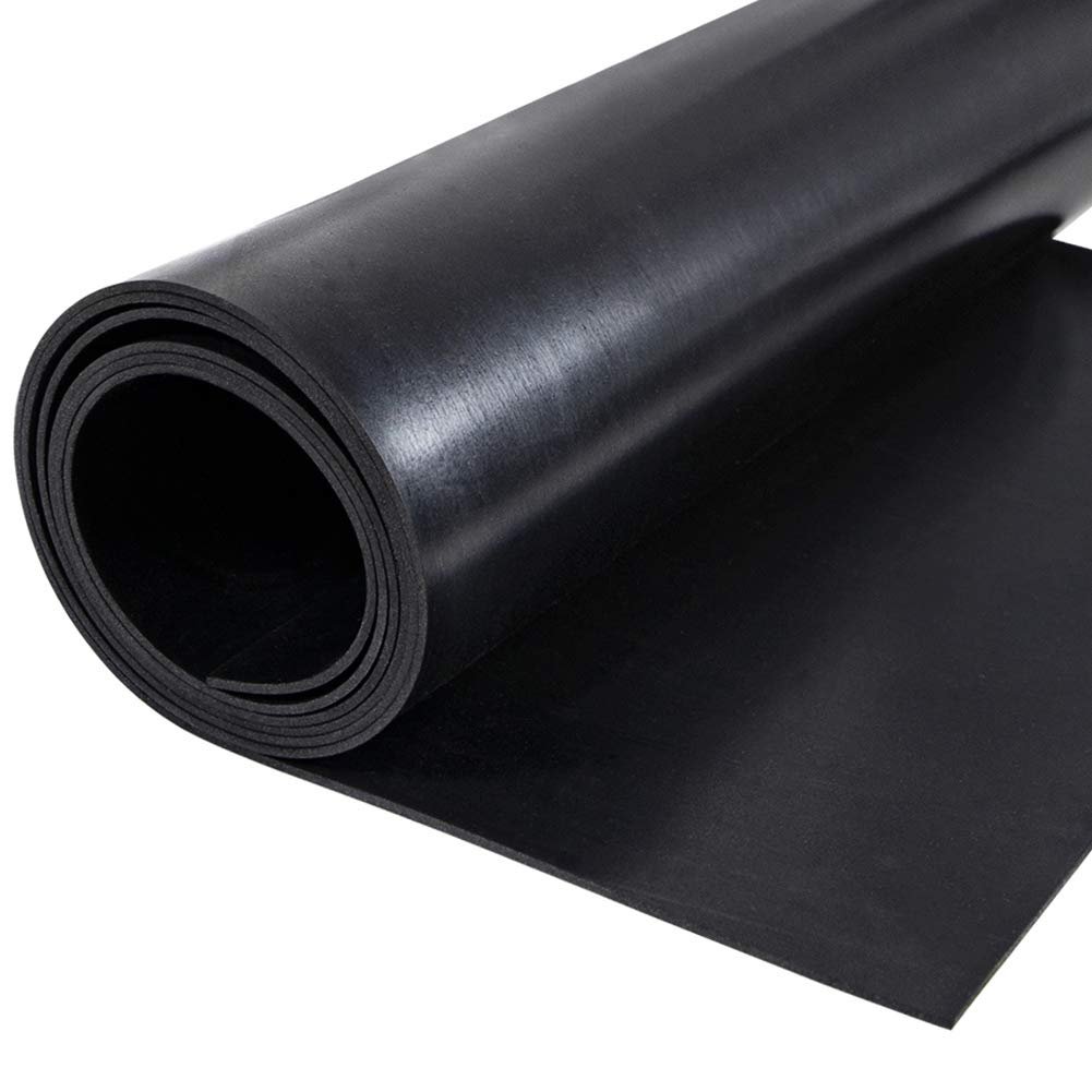 1/16 Inch Thick x 12 Inch Wide x 48 Inch Long Neoprene Rubber Sheet Roll for DIY Gaskets, Pads, Seals, Crafts, Flooring