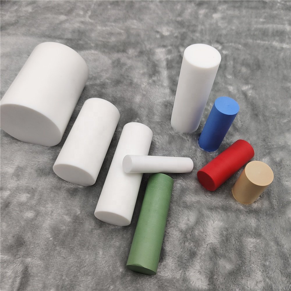 Fiber glass bronze filled PTFE rod Polymer engineering plastic bar