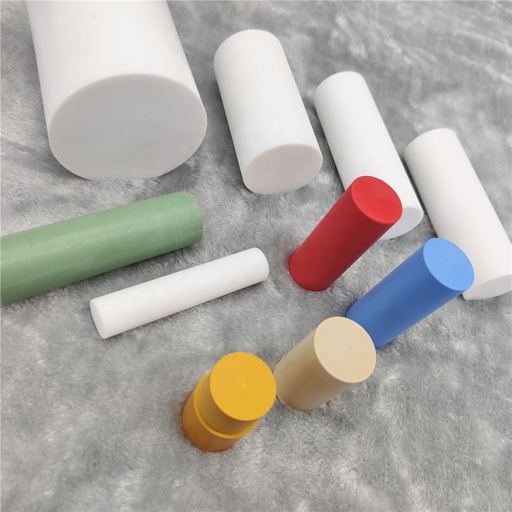Fiber glass bronze filled PTFE rod Polymer engineering plastic bar