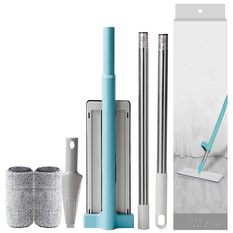 Hand Wash Free Squeeze Flat Mop Lazy Mop for Home Kitchen Floor Cleaning Dry Wet Amphibious mop