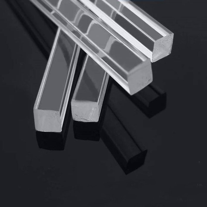 clear acrylic rod, Customized rectangular square Triangle Hexagonal shaped plastic Acrylic/PMMA/perspex rod bar
