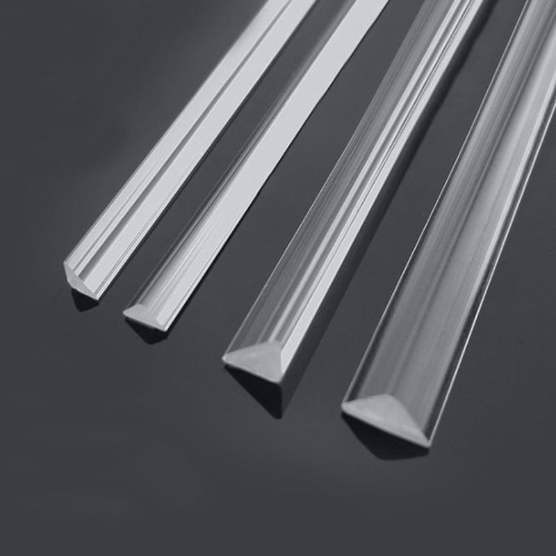 clear acrylic rod, Customized rectangular square Triangle Hexagonal shaped plastic Acrylic/PMMA/perspex rod bar